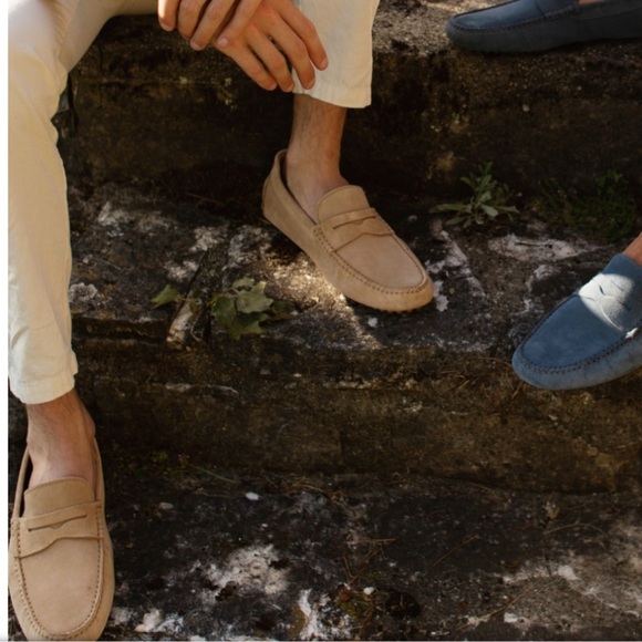 Jack Erwin Decker Suede Driving Loafers Sand Leather Portugal main image 4